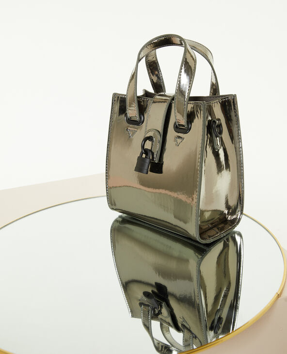 Sac boxy avec petit cadenas gris foncé - Pimkie