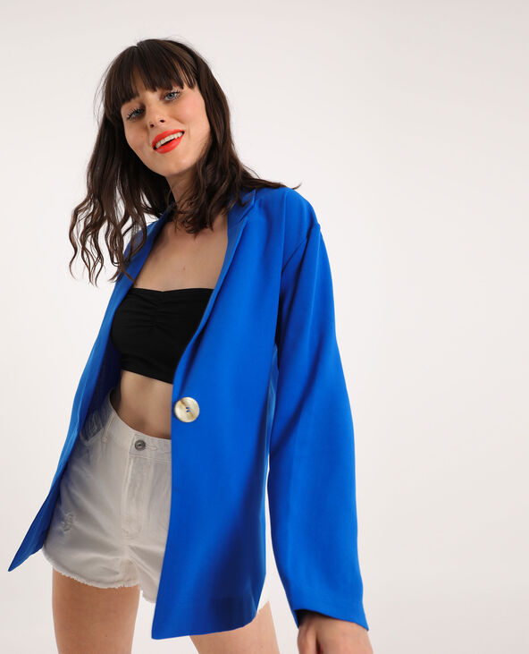 Blazer ample bleu - Pimkie