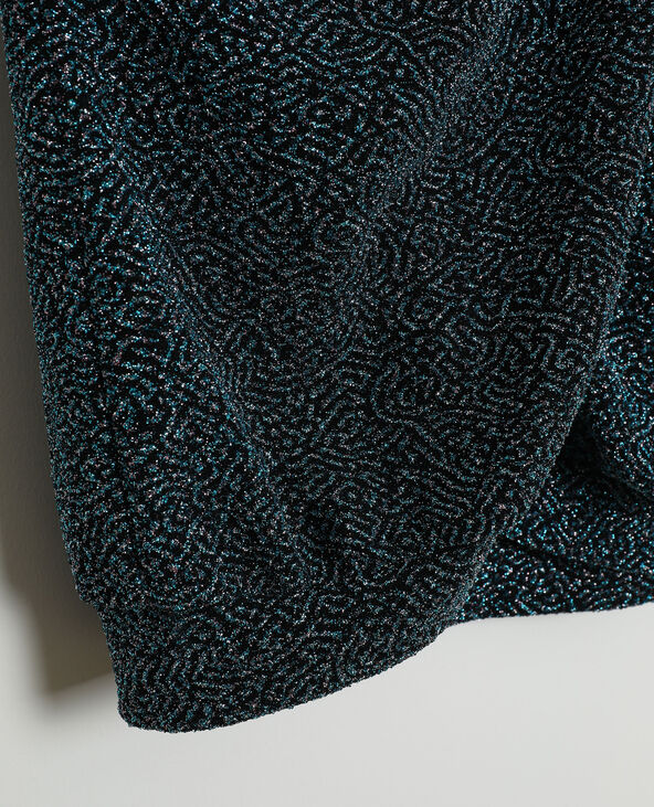 Top croisé pailleté noir - Pimkie