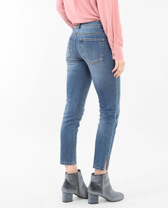 Jean skinny 7/8 fentes chevilles bleu marine - Pimkie