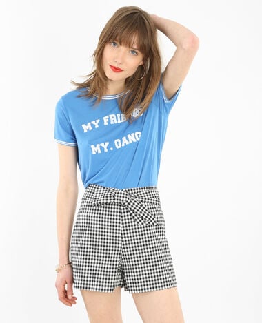 T-shirt message bleu - Pimkie