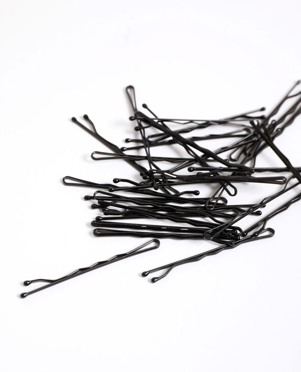 Lot de pinces à cheveux noir - Pimkie