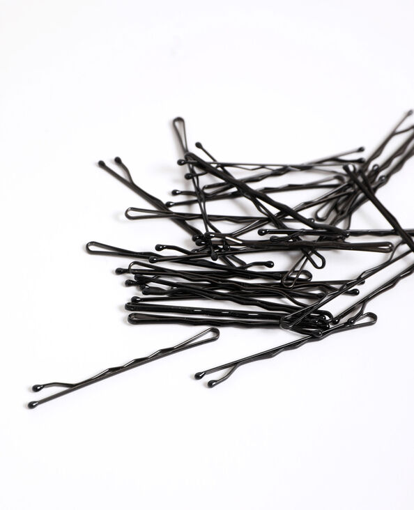Lot de pinces à cheveux noir - Pimkie