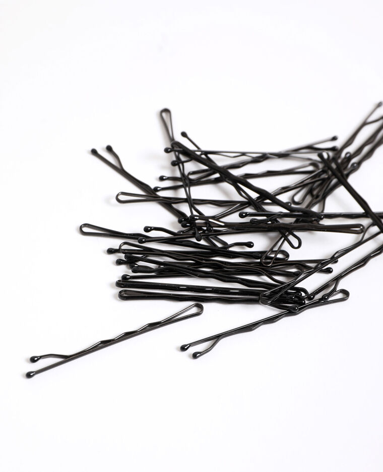 Lot de pinces à cheveux noir - Pimkie