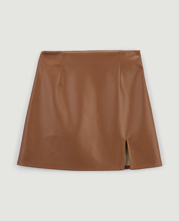 Jupe en daim camel pimkie outlet
