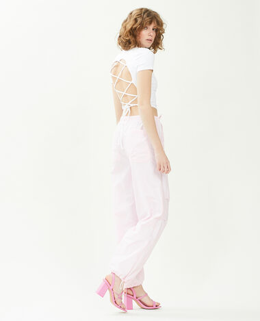 Pantalon parachute lilas - Pimkie