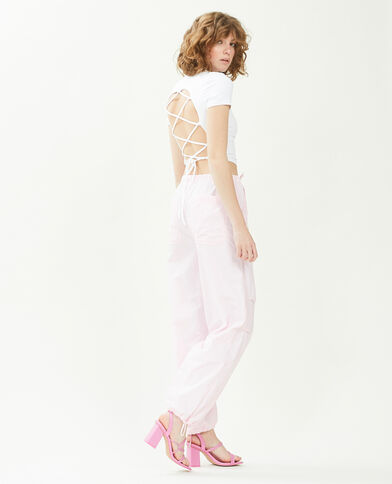 Pantalon parachute lilas - Pimkie