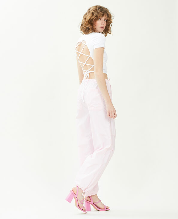 Pantalon parachute lilas - Pimkie