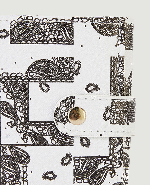 Porte-monnaie motif bandana blanc - Pimkie
