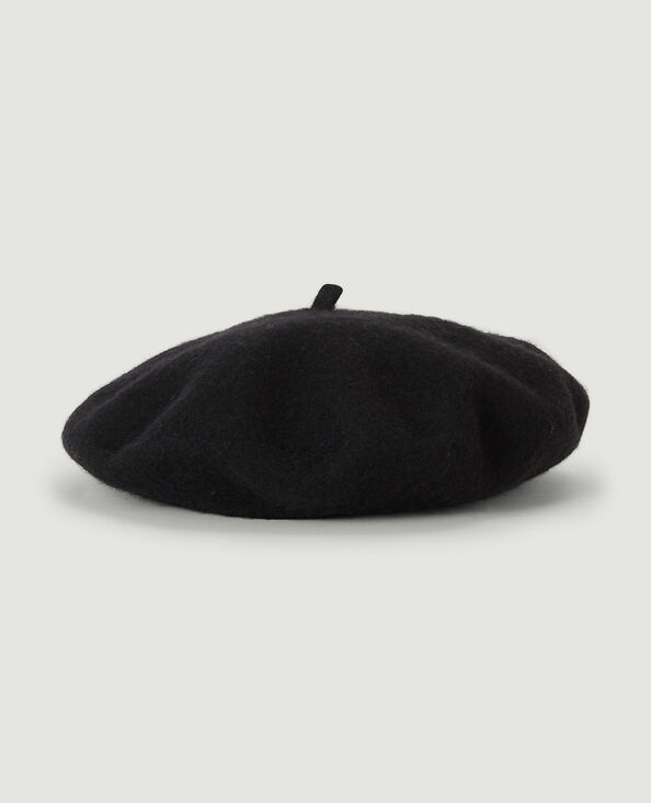 Béret en lainage noir - Pimkie
