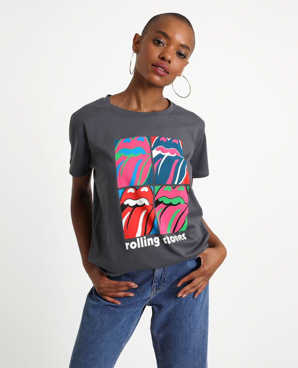 T-shirt The Rolling Stones noir - Pimkie
