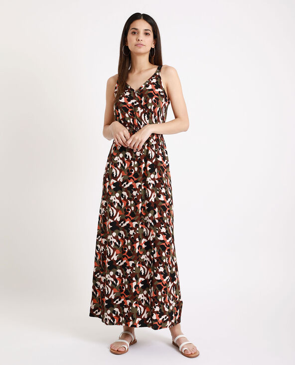 Robe longue camouflage marron - Pimkie