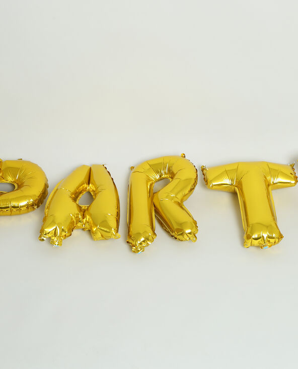 Ballons gonflables PARTY doré - Pimkie