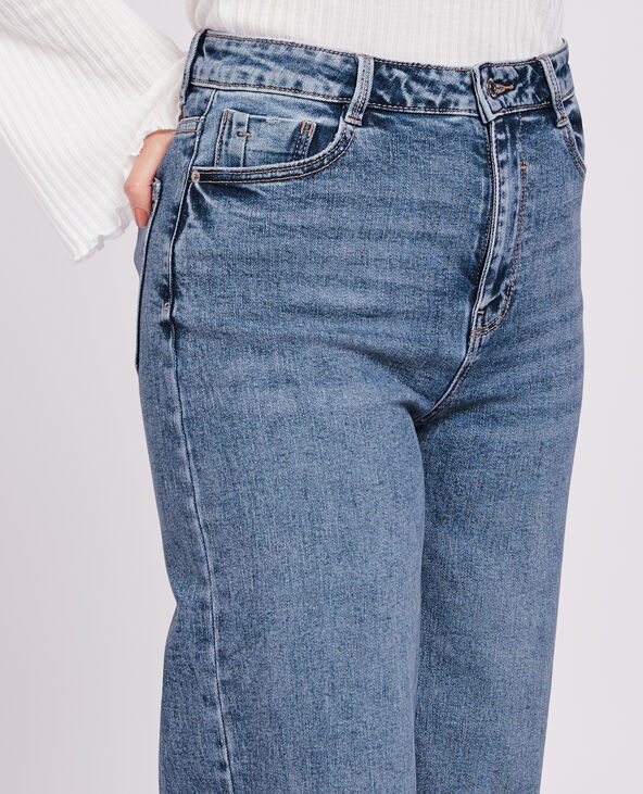 Jean large effet délavé bleu - Pimkie