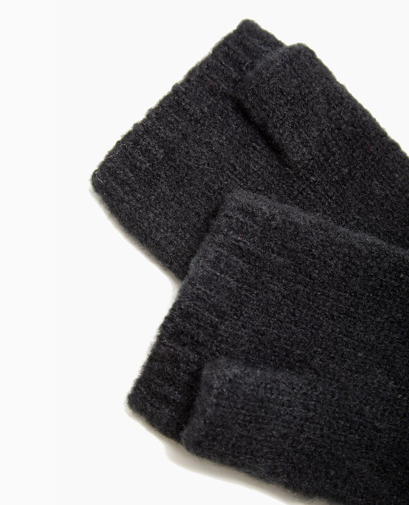 Mitaines en tricot noir - Pimkie