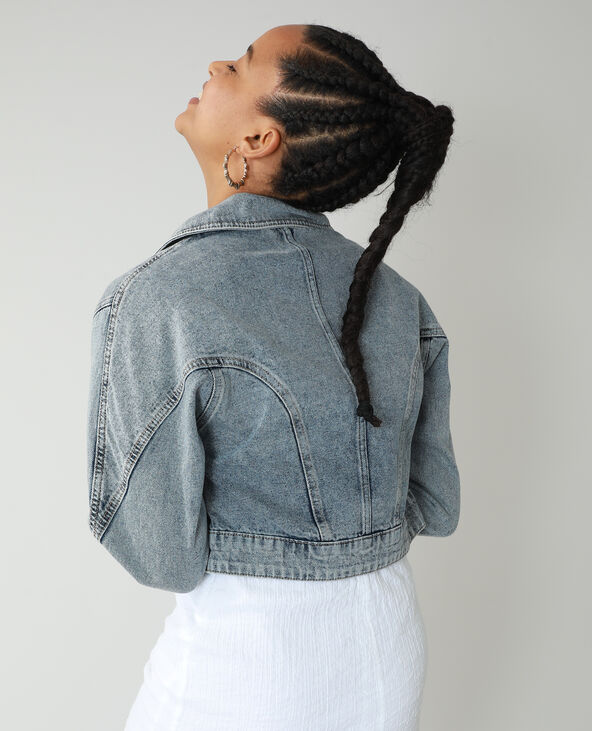 Veste perfecto en denim bleu - Pimkie