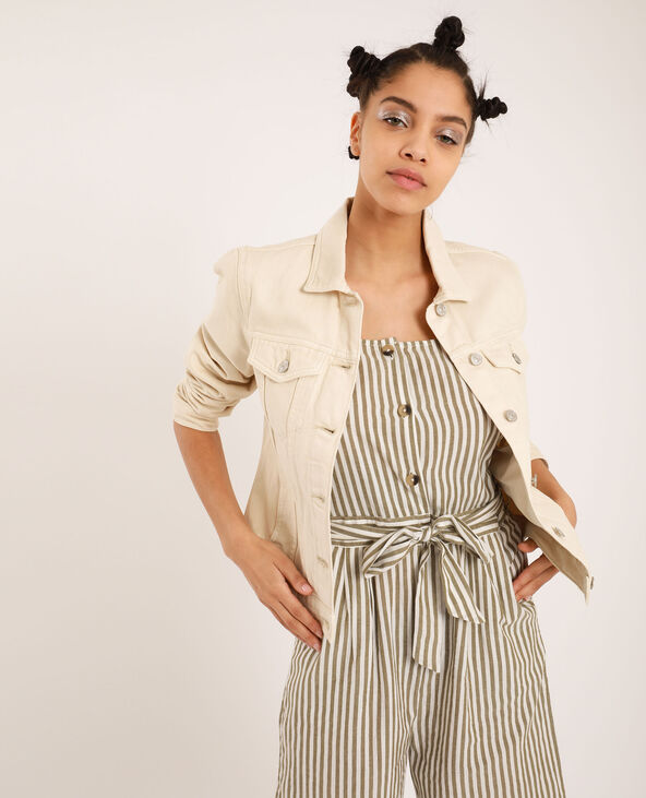 Veste en jean écru - Pimkie