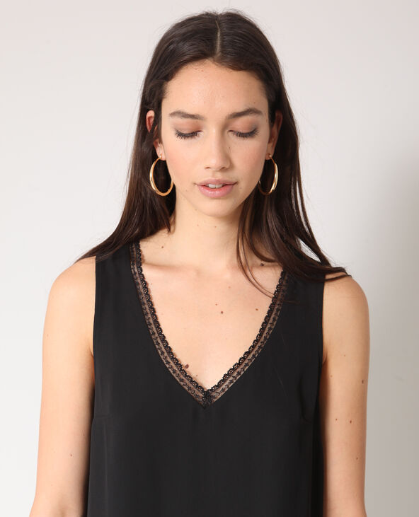 Top à dentelle noir - Pimkie