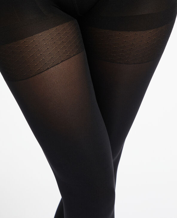 Collants opaques push up noir - Pimkie