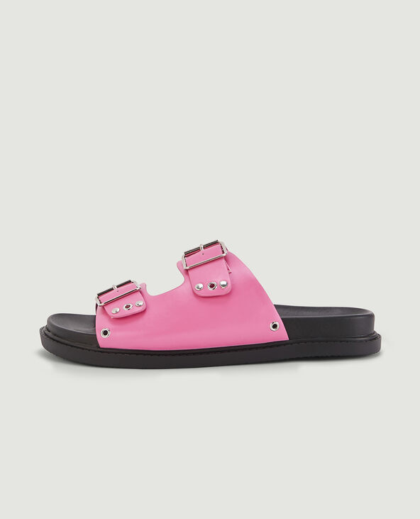 Mules à boucles rose - Pimkie