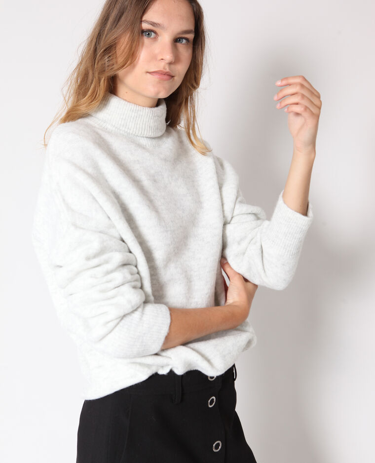 Pull chaud gris chiné - Pimkie
