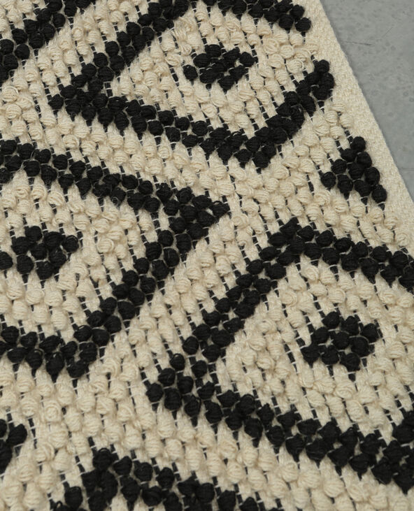 Tapis jute boules noir - Pimkie