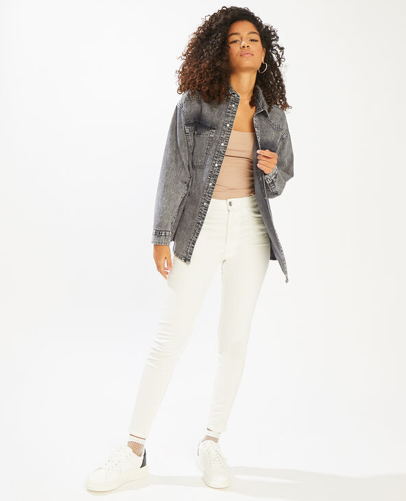 Chemise façon jean gris foncé - Pimkie