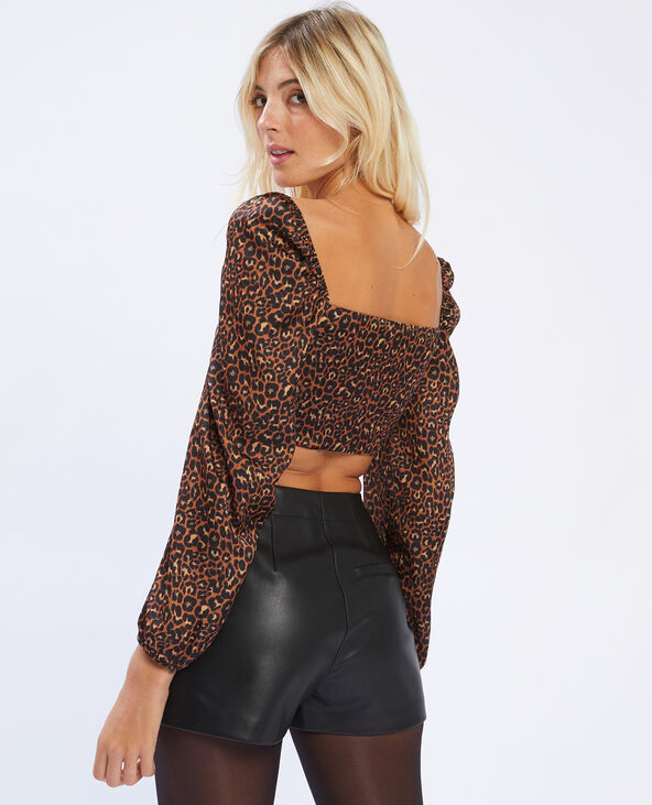 Cropped top marron - Pimkie