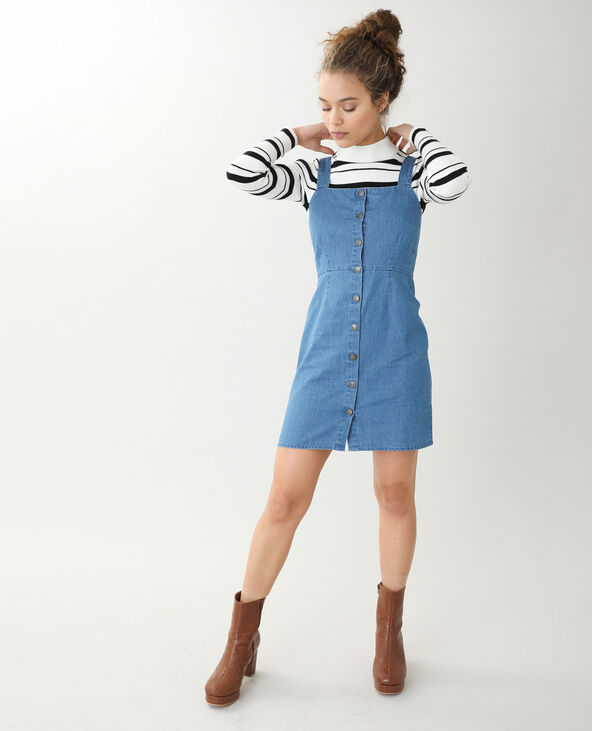 Robe salopette en jean
