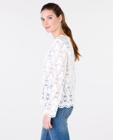 Blouse guipure blanc - Pimkie