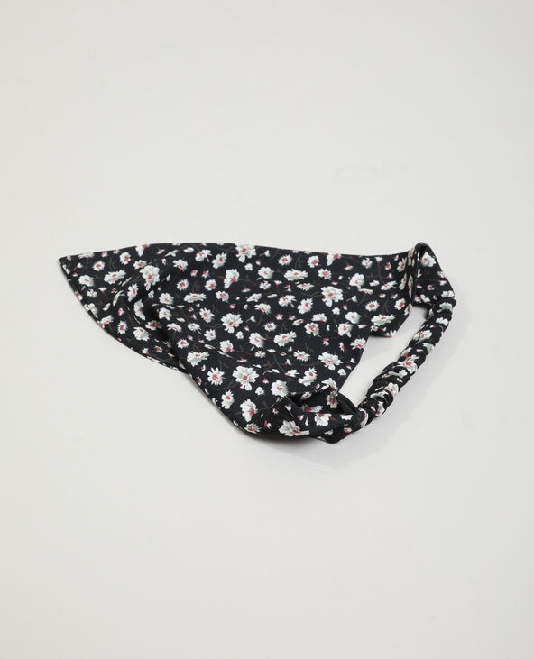 Bandeau fleuri noir - Pimkie