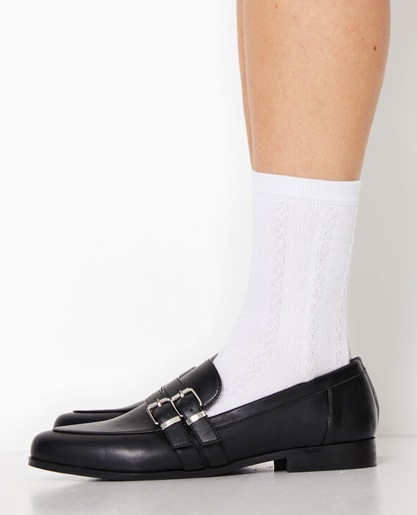 Chaussettes en maille fantaisie blanc - Pimkie