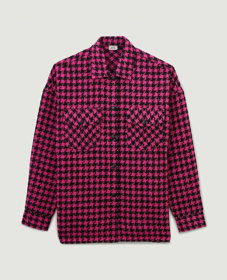 Surchemise en tweed rose - Pimkie