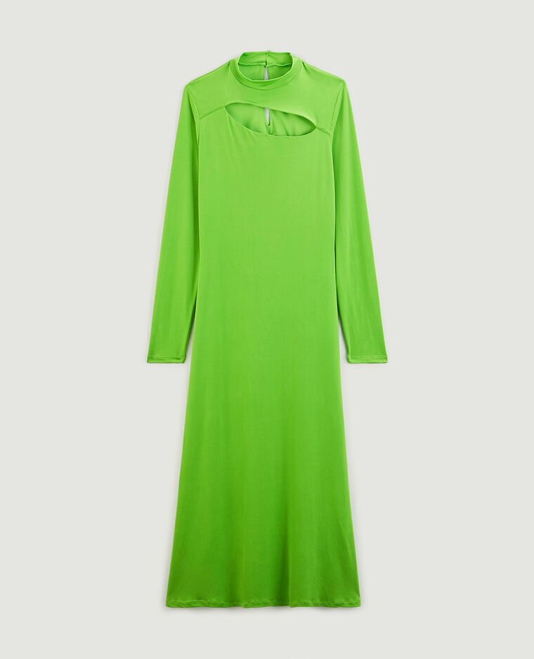 Robe longue avec ouverture devant vert olive - Pimkie