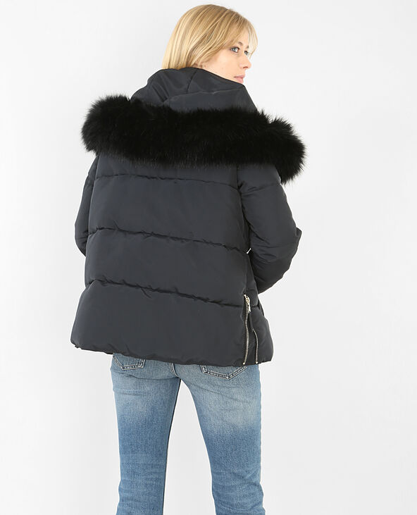 Doudoune à capuche noir - Pimkie