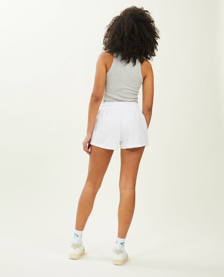 Short en molleton blanc - Pimkie