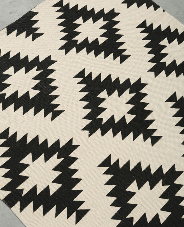 Tapis coton imprimé noir - Pimkie