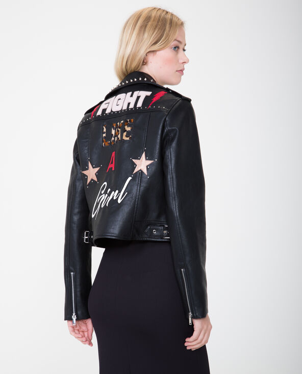 Veste perfecto à clous noir - Pimkie