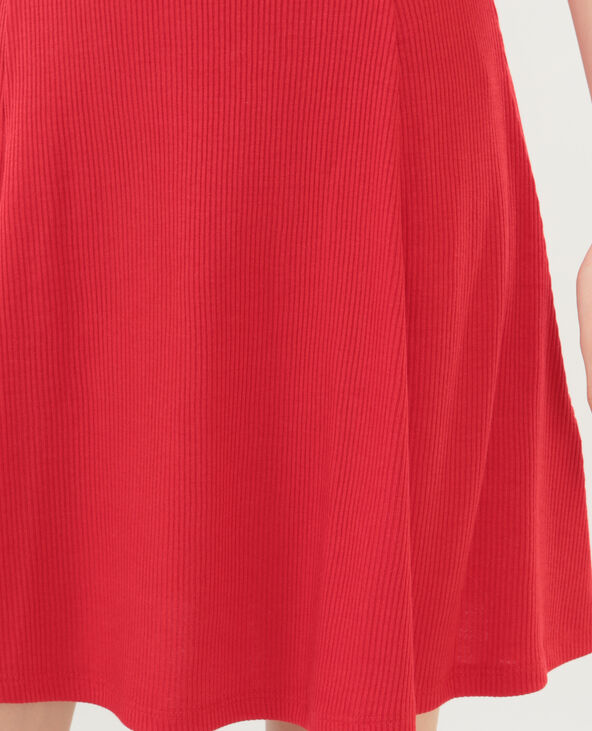 Robe trapèze rouge - Pimkie
