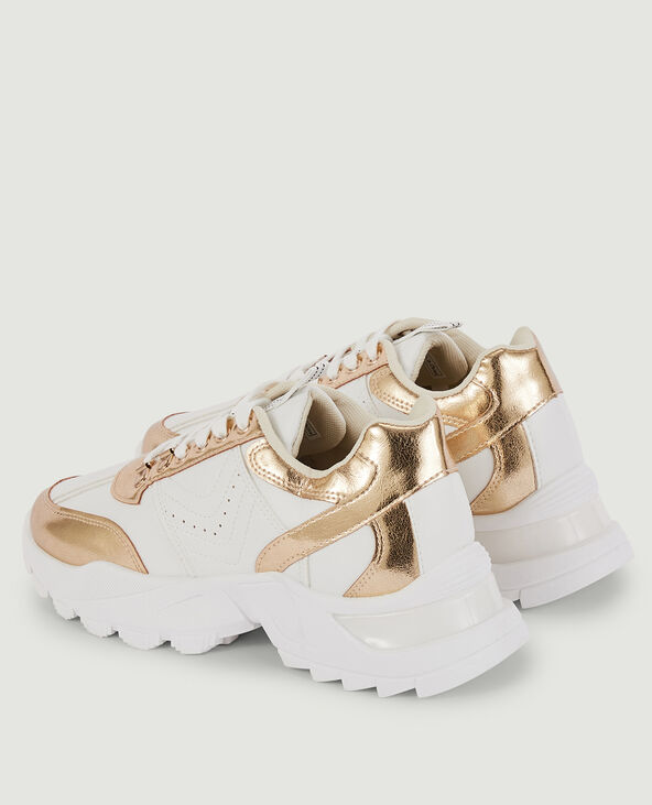 Sneackers chunky doré - Pimkie