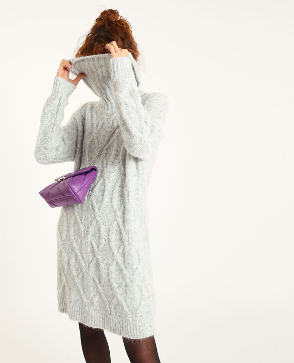 Robe pull torsadé blanc - Pimkie