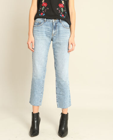 Jean droit 7/8 bleu - Pimkie