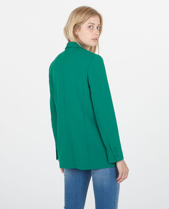 Blazer col châle vert émeraude - Pimkie