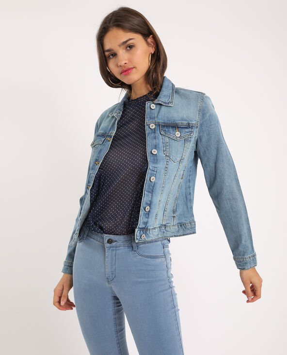 Veste en jean bleu - Pimkie