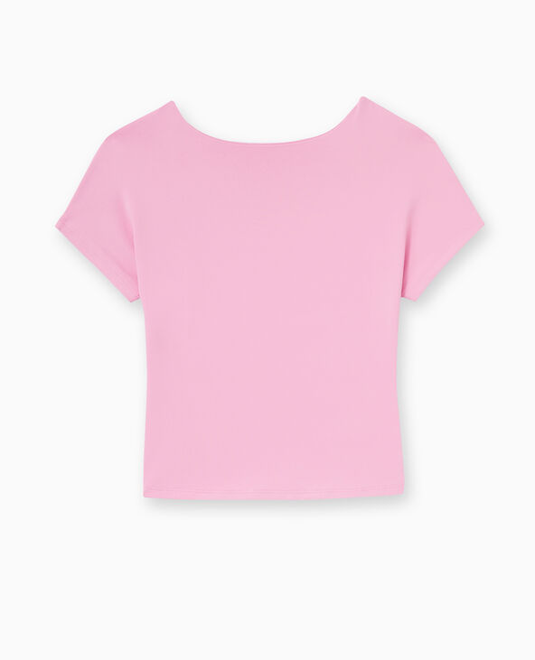 Top court dos ouvert rose - Pimkie