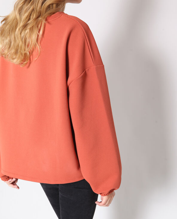 Sweat oversize marron - Pimkie