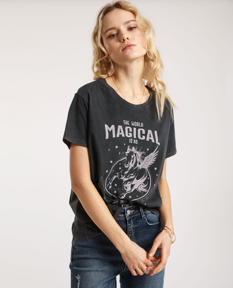 T-shirt graphique gris - Pimkie