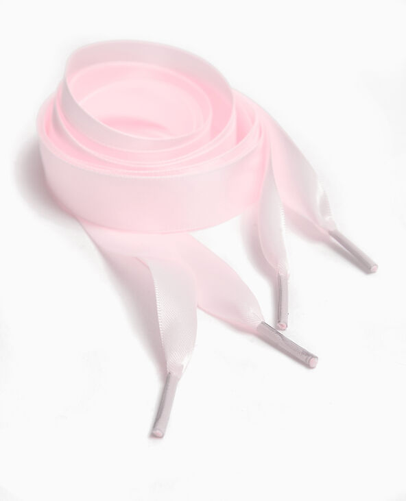 Lacets larges en satin rose - Pimkie