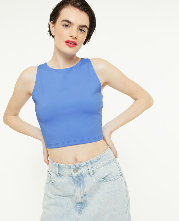 Top sans manches avec découpe dos bleu - Pimkie
