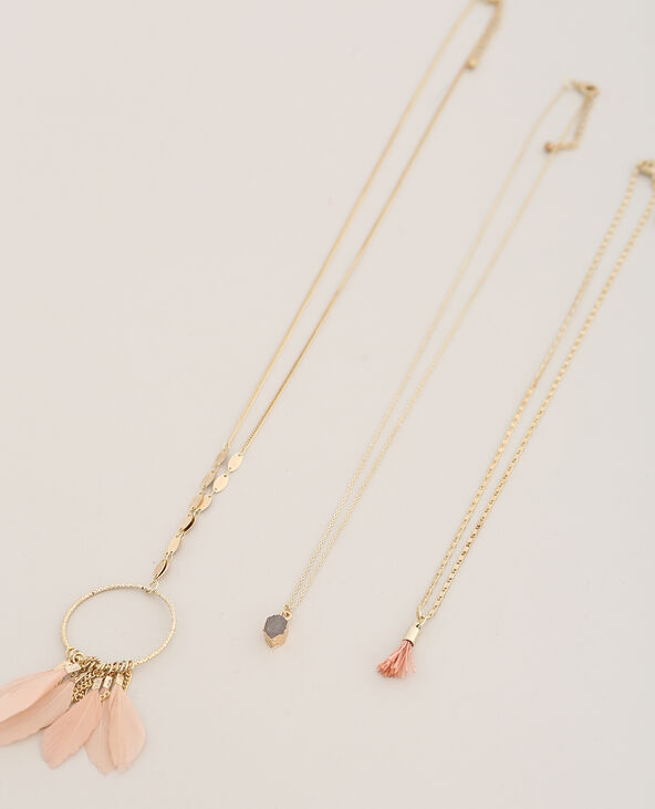 Lot de 3 colliers doré - Pimkie